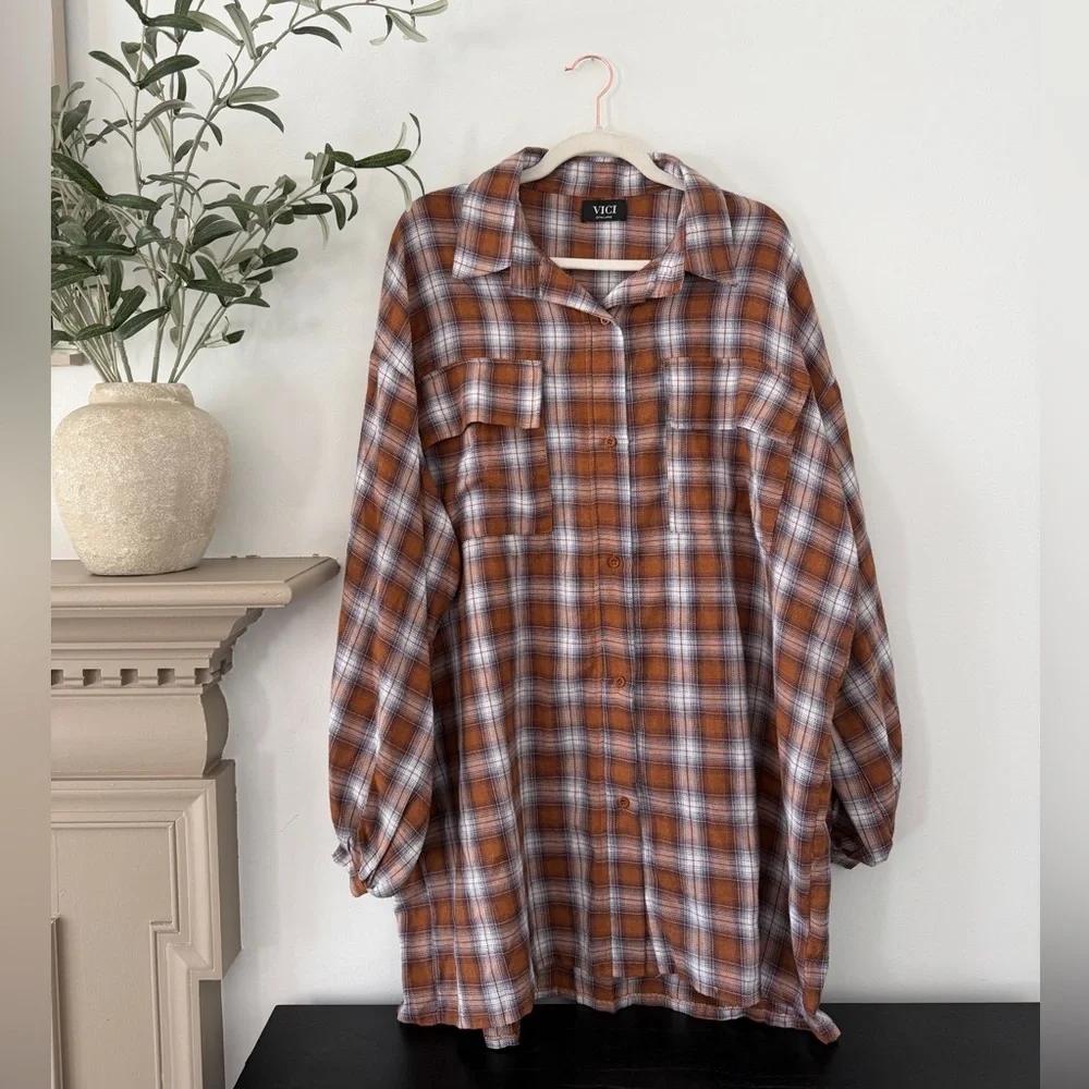 Vici Plaid Mini Dress - Picture 3 of 4